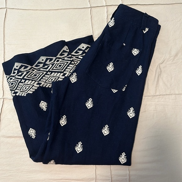 Zara Navy linen pants - Picture 5 of 5